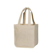 Reusable Organic Cotton Tote Mesh Bag w/6 Sleeves.