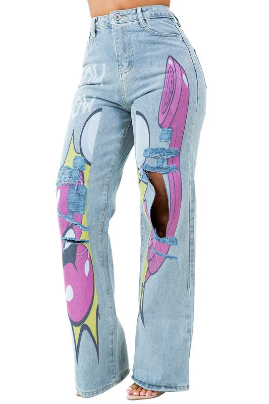 WOMEN FASHION DENIM PANTS