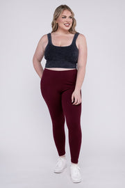 Plus Premium Cotton Full Length Leggings