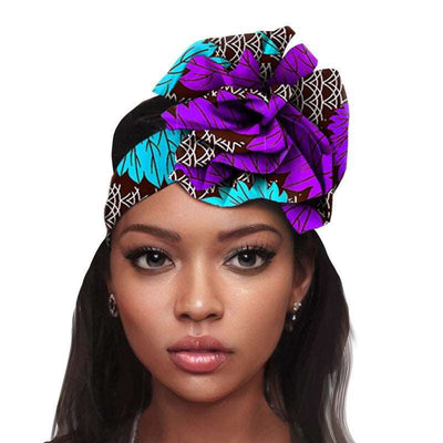 African Printed Headscarf Head Flower | AS | CJ