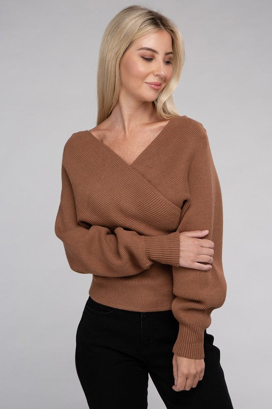 Boho Sweaters | Contemporary, Long Sleeve, Only at FashionGo, Solid, Sweaters, Viscose, Wrap | ZENANA