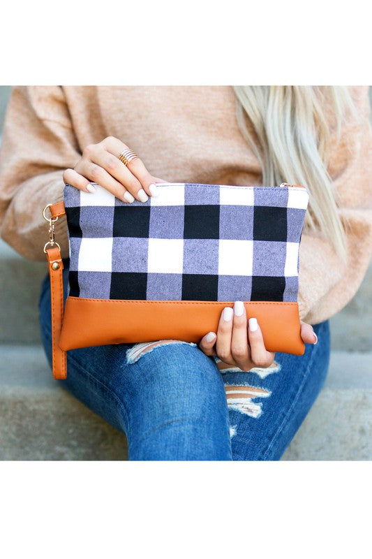 Buffalo Plaid Clutch Goddess Life & Style Shop