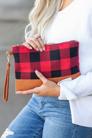 Buffalo Plaid Clutch Goddess Life & Style Shop