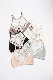 Crochet Lace High Neck Bralette Goddess Life & Style Shop