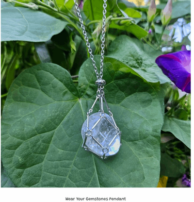 Gemstone Holder - Necklace | GT | Crystals, Gemstones, Necklace, pendant, Stainless steel | SH
