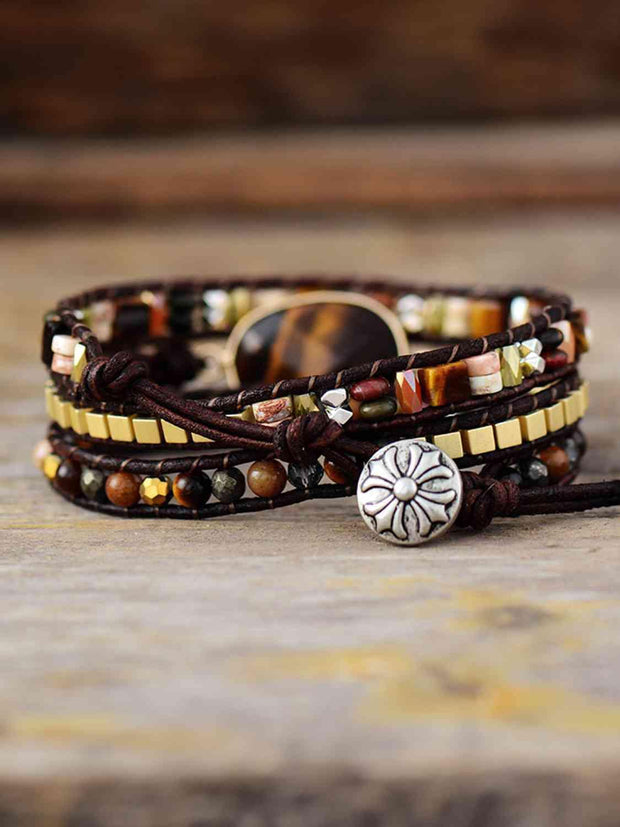 Geometrical Shape Triple-Layer Bracelet Goddess Life & Style Shop