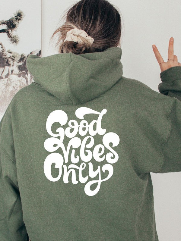 Good Vibes Only Sunset Hoodie Sweatshirt Goddess Life & Style Shop