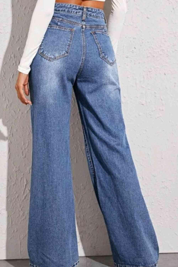 High Waist Wide Leg Jeans Goddess Life & Style Shop