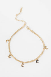 La Lune Anklet | Anklet, Celestial, Crescent, Hypoallergenic, Moon, Resort, Summer, Vacation | Lovoda