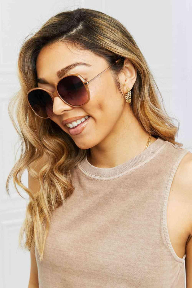 Metal-Plastic Hybrid Full Rim Sunglasses Goddess Life & Style Shop