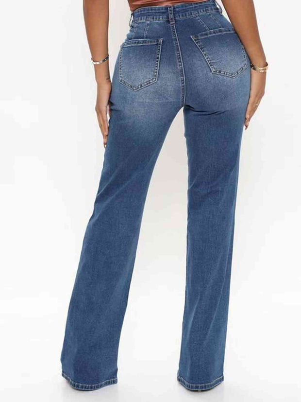 Raw Hem High Waist Jeans Goddess Life & Style Shop