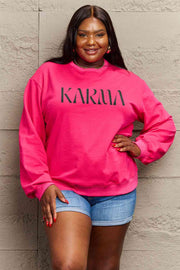 SL KARMA Graphic Sweatshirt | Ship From Overseas, Simply Love | Trendsi