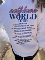 Self Love World Tour Sweatshirt Goddess Life & Style Shop