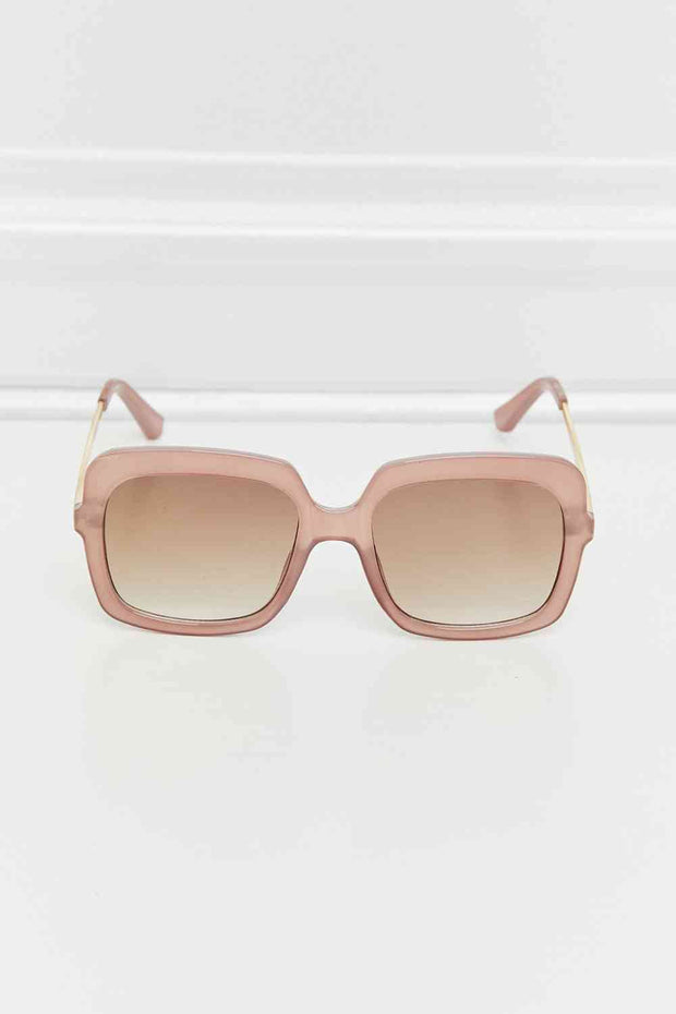 Square Metal-Plastic Hybrid Temple Sunglasses Goddess Life & Style Shop