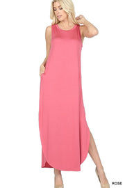 Viscose Sleeveless Maxi Dress Goddess Life & Style Shop