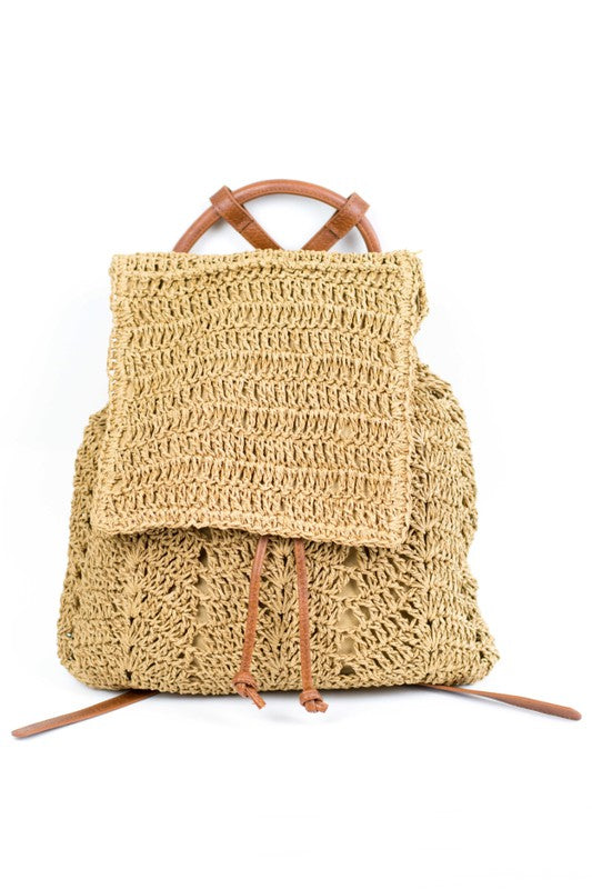 Woven Straw Backpack Goddess Life & Style Shop