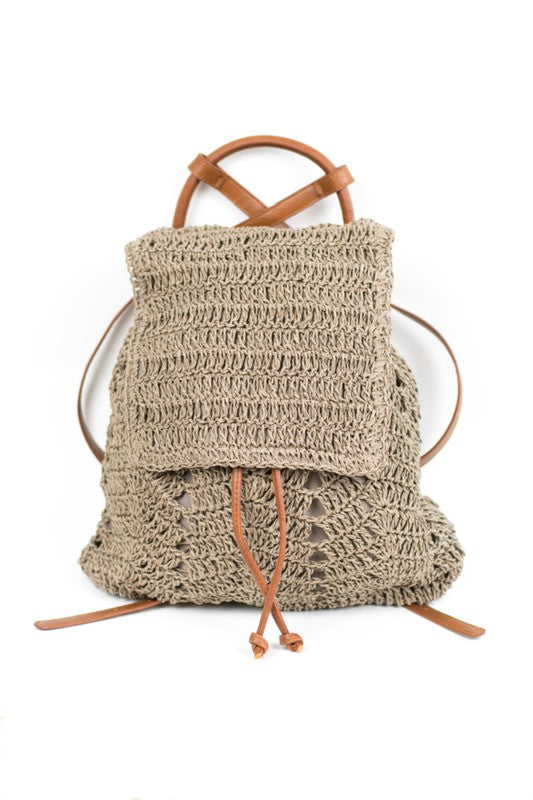 Woven Straw Backpack Goddess Life & Style Shop