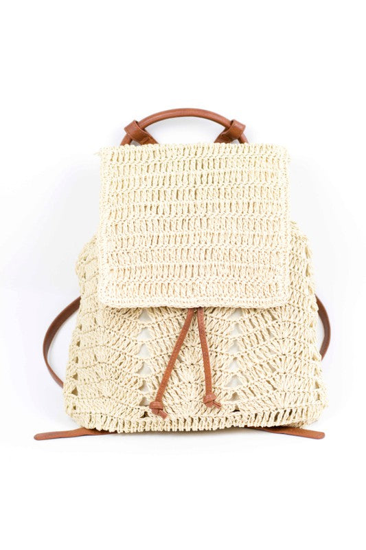 Woven Straw Backpack Goddess Life & Style Shop