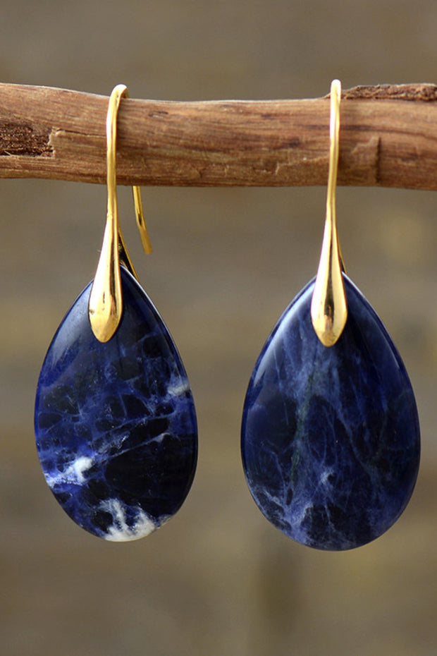 Natural Stone Teardrop Earrings | AS | L.Z., Ship From Overseas | Trendsi