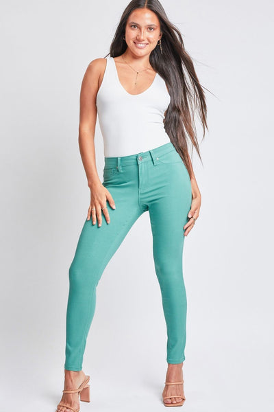 YMI Jeanswear Full Size Hyperstretch Mid-Rise Skinny Pants | Ship from USA, YMI Jeanswear | Trendsi